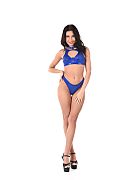 Lilly Bella Nights In Blue Satin istripper model