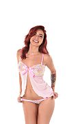 Agatha Vega Playful In Pink istripper model