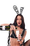 Kama Oxi New Year's Bunny istripper model